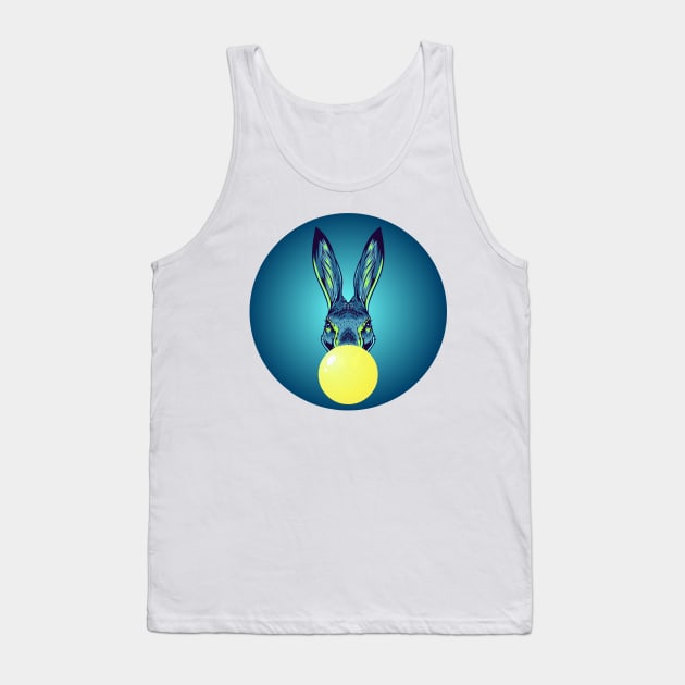 Yellow Bubblegum Rabbit Tank Top by 1001Kites